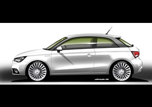 AUDI A1 e-tron Electric Concept car with Range extender 